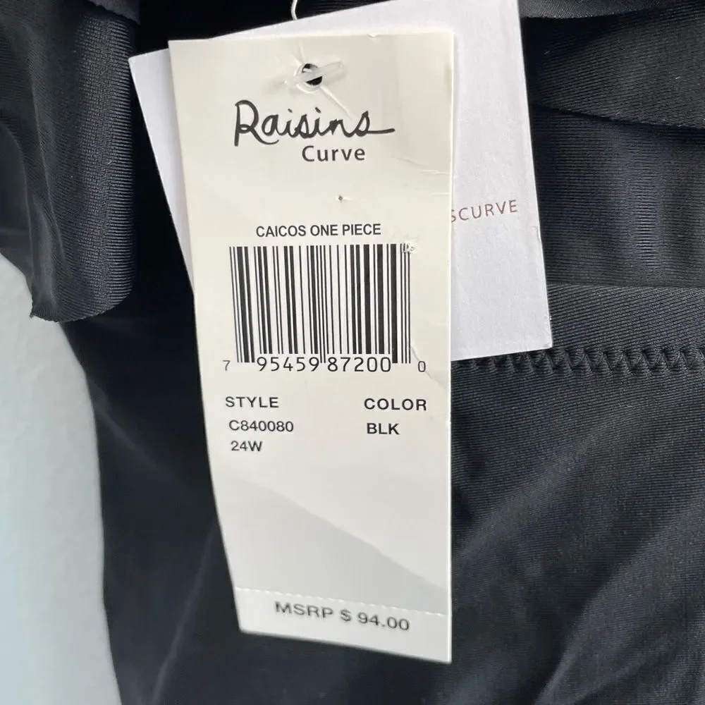 NWT Raisins One Piece Swim Suit Size 24W